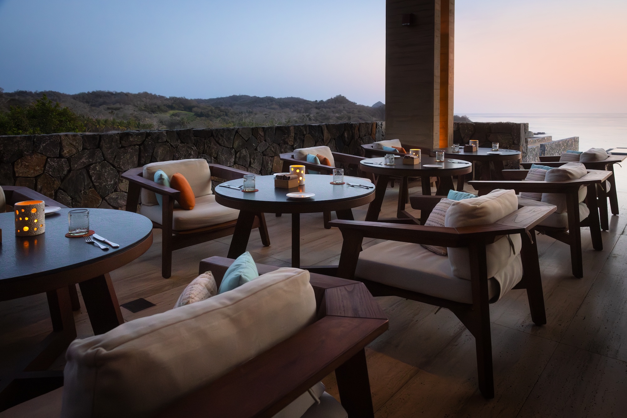 The bar terrace at Coyul at Four Seasons Resort Tamarindo