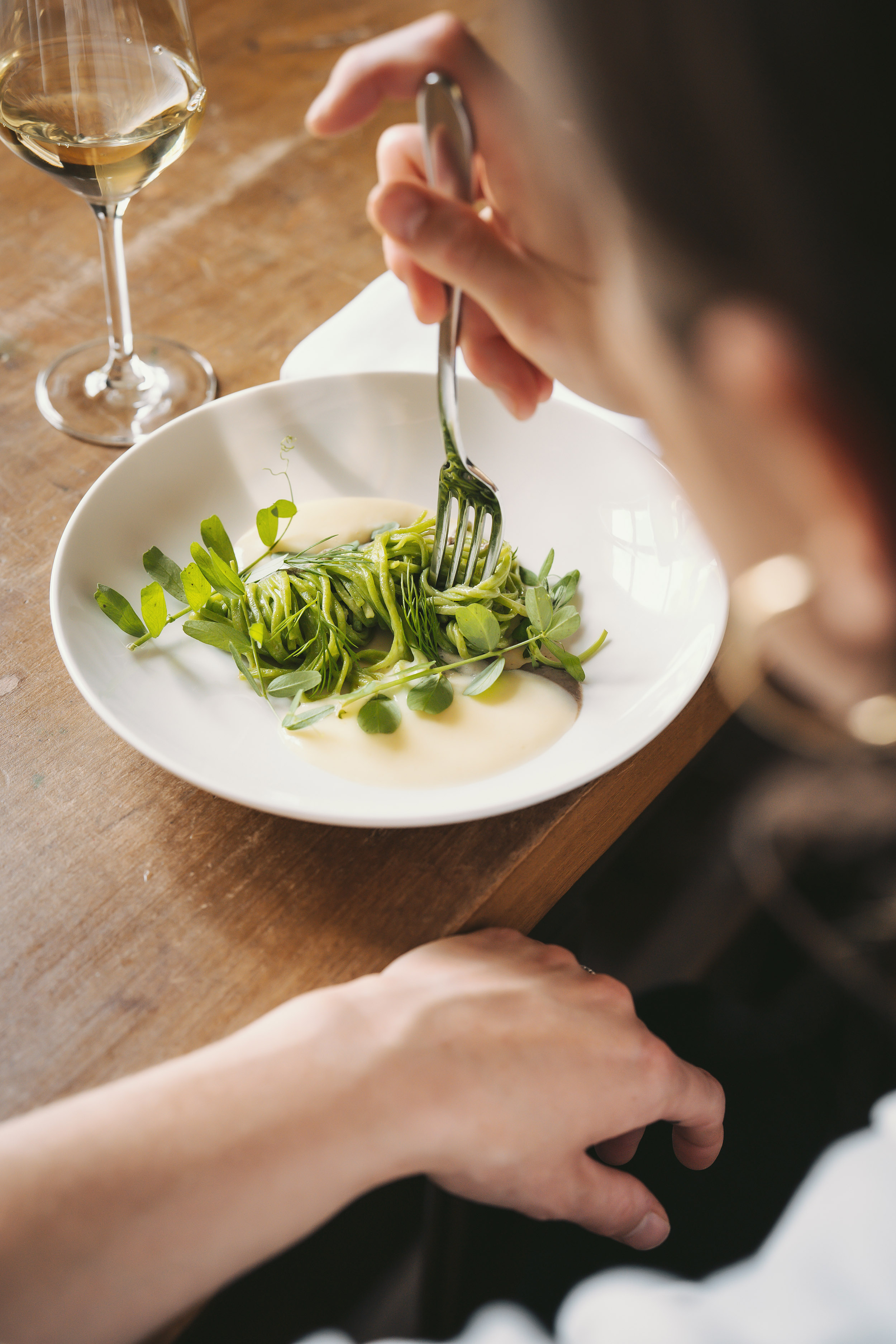 Dish at Auberge de l’Abbaye Montheron. Photo by Anne Claire Heraud.